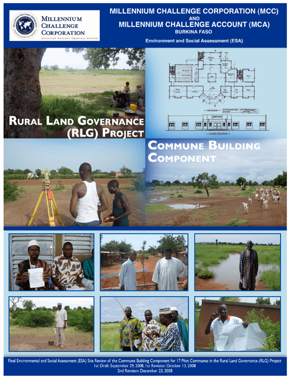 The final due diligence report that was submitted to and approved by MCC/MCA after revision